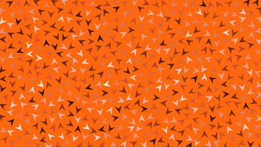 Arrows On Orange Background Wallpaper