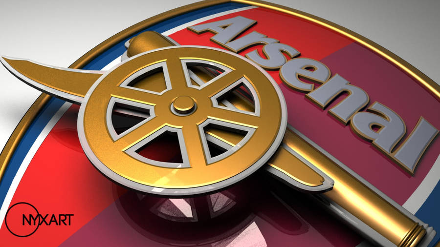 Arsenal Emblem Digital 3d Wallpaper