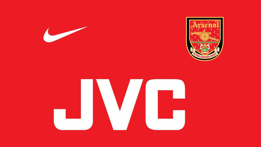 Arsenal Jvc 90s Jersey Wallpaper
