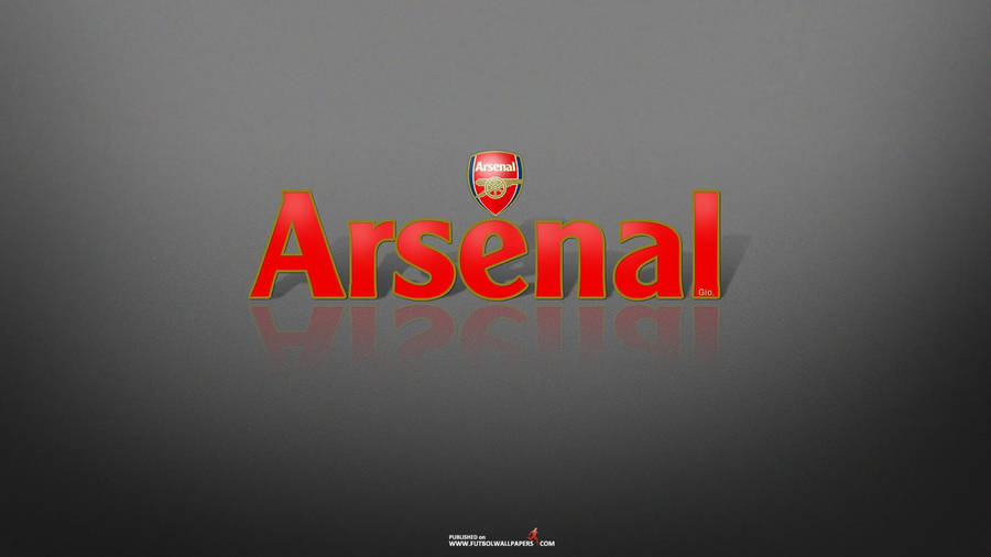 Arsenal Logo In Gray Wallpaper
