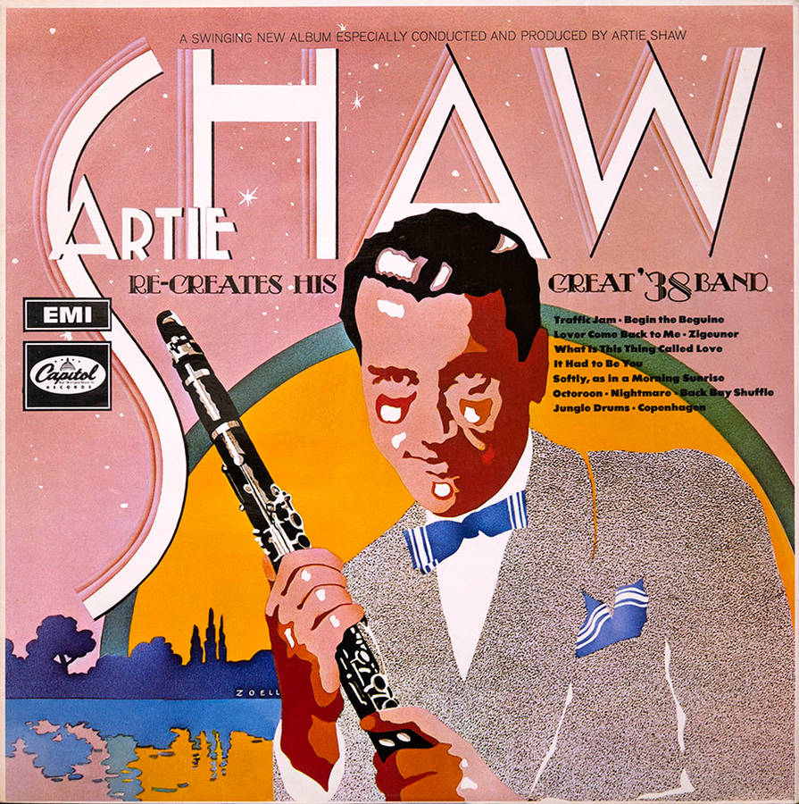 Artie Shaw Cover Vector Art Wallpaper