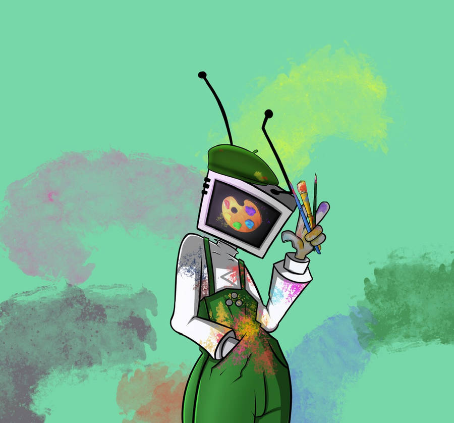 Artist Tv Head Wallpaper