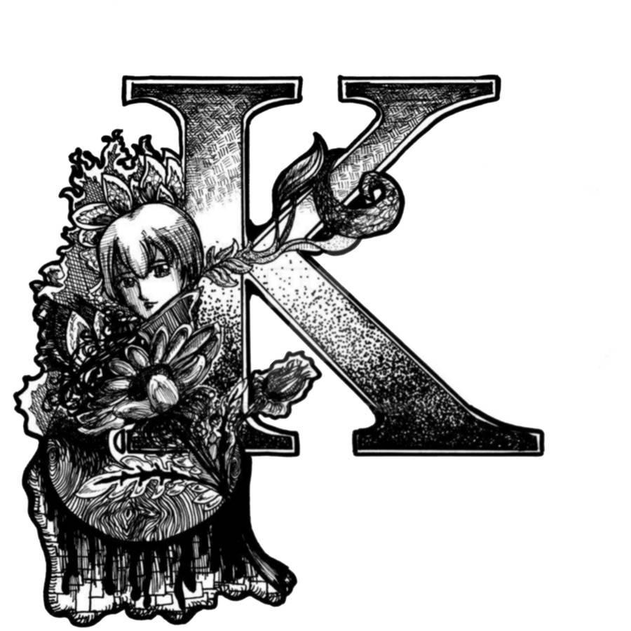 Artistic Letter K Illustration Wallpaper