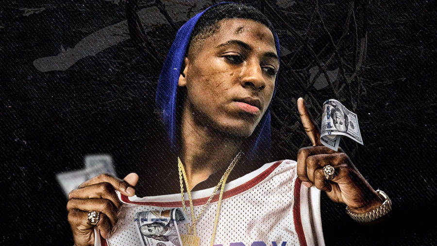 Artistic Nba Youngboy Logo Design Wallpaper