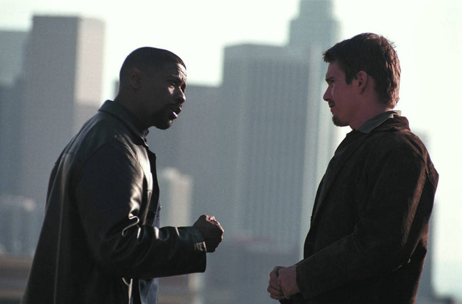 Artists Ethan Hawke And Denzel Washington Training Day Wallpaper