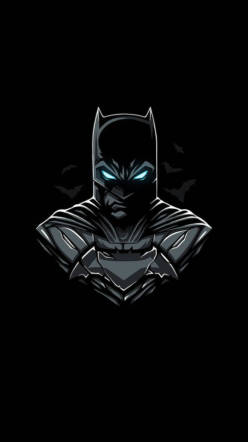 Artwork Depicting Batman Arkham Knight Iphone Wallpaper