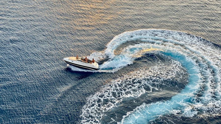 Aruba Sea Speed Boat Wallpaper