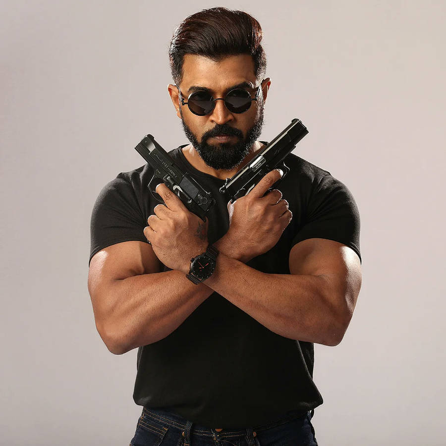 Arun Vijay With Guns Wallpaper