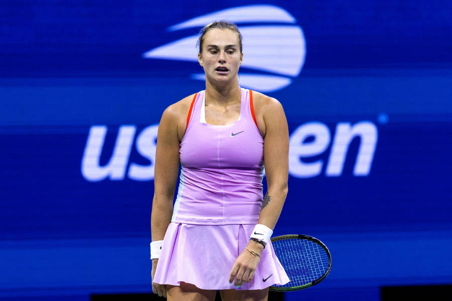 Aryna Sabalenka During The Us Open Wallpaper