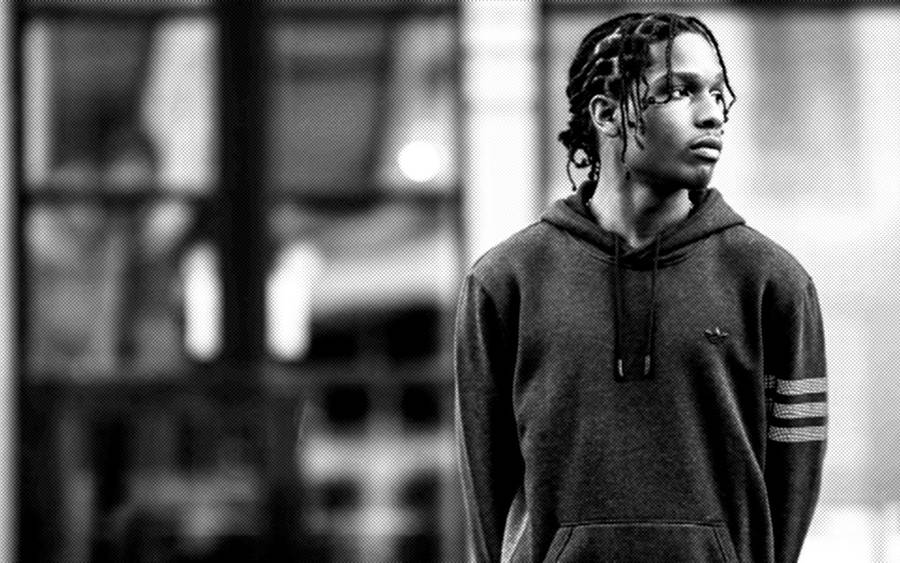 Asap Rocky Monochromatic Shot Wallpaper