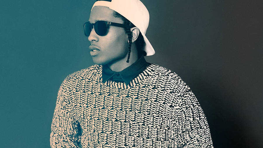 Asap Rocky With White Cap Wallpaper