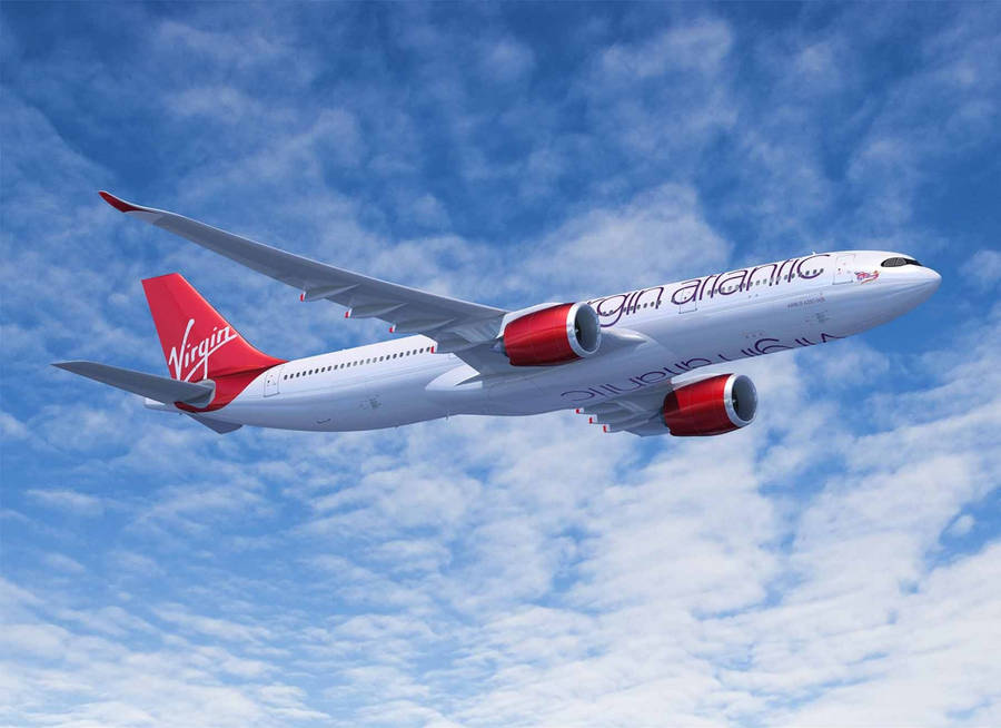 Ascending Virgin Atlantic Aircraft Wallpaper