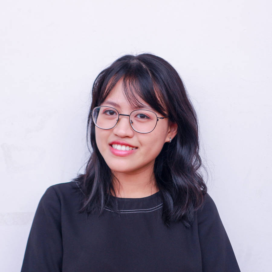 Asian Woman Wearing Black Shirt Wallpaper