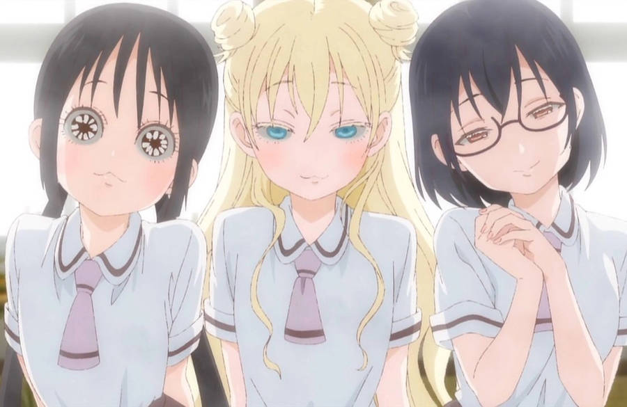 Asobi Asobase Main Characters Wallpaper