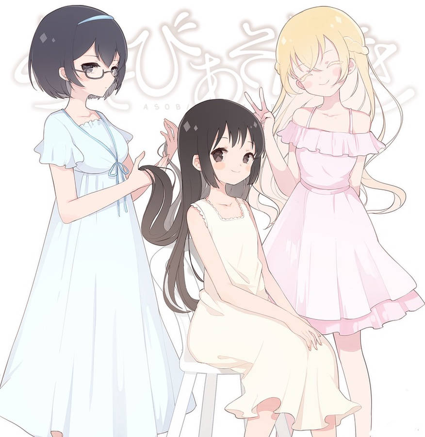 Asobi Asobase Night Gown Wallpaper