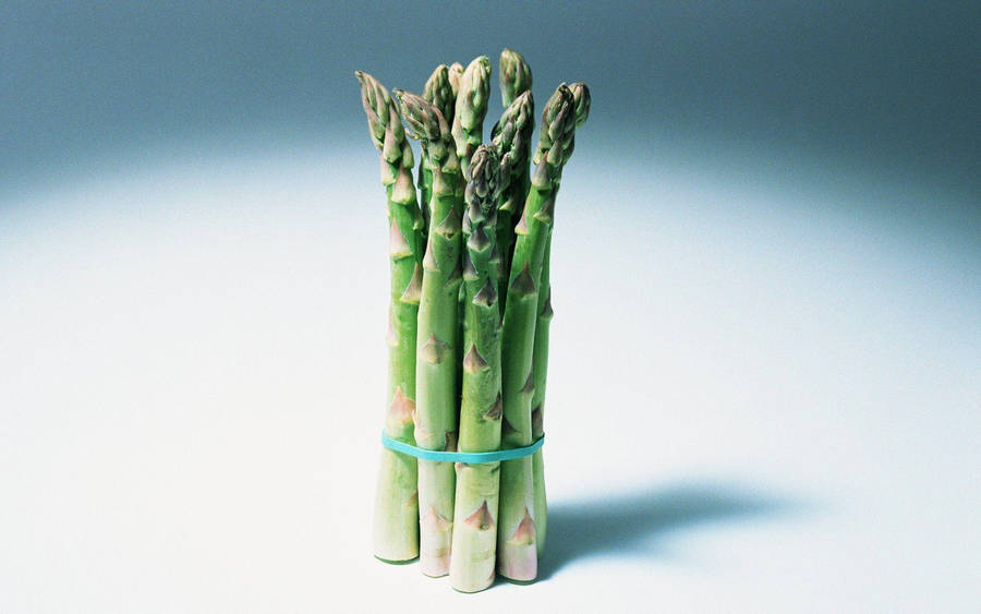 Asparagus Bunch Tied With Rubber Band Wallpaper