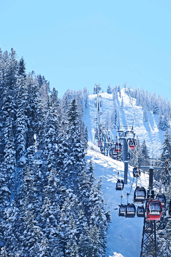 Aspen Colorado Gondola Lifts Wallpaper