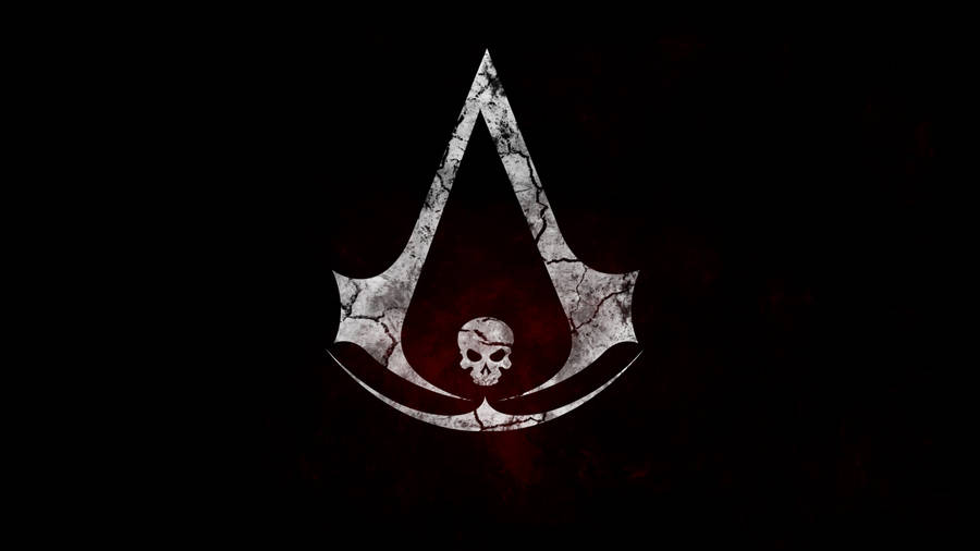 Assassin's Creed Iv Skull Gaming Logo Wallpaper
