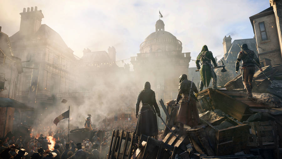 Assassin's Creed Unity Revolution 4k Gaming Wallpaper