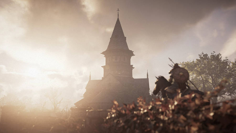 Assassin's Creed Valhalla Church Wallpaper