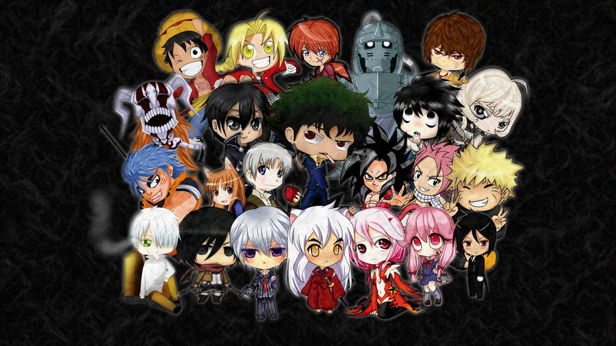 Assorted Chibi Anime Wallpaper