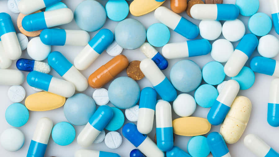 Assorted Medications Background Wallpaper