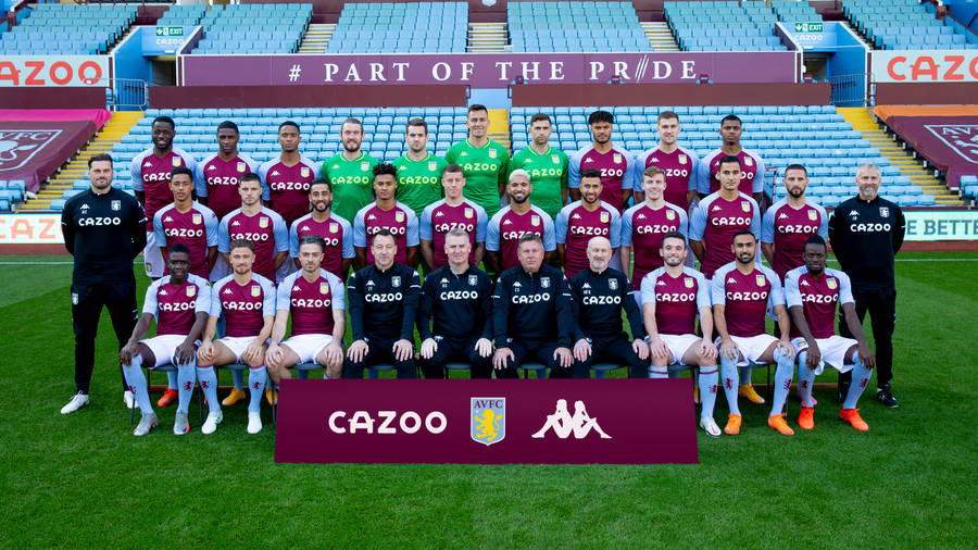 Aston Villa Fc Team Photo Wallpaper