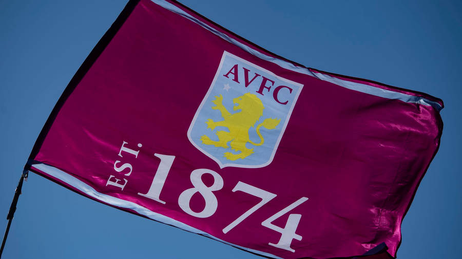 Aston Villa Fc Waving Flag Wallpaper