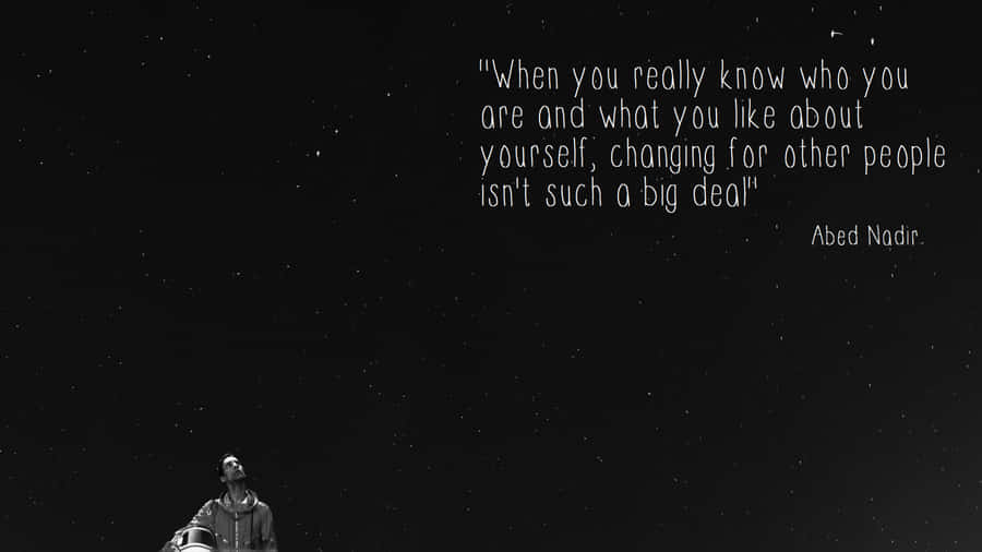 Astronaut Abed Nadir Confidence Quote Wallpaper