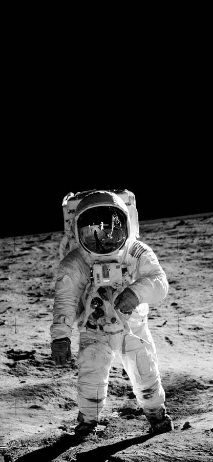 Astronaut First Man On Moon Landing Iphone Wallpaper