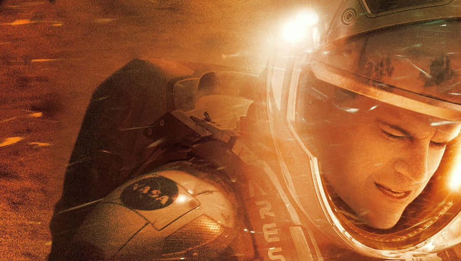 Astronaut On The Martian Surface Wallpaper