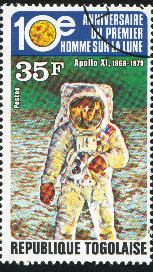 Astronaut Post Stamp Wallpaper
