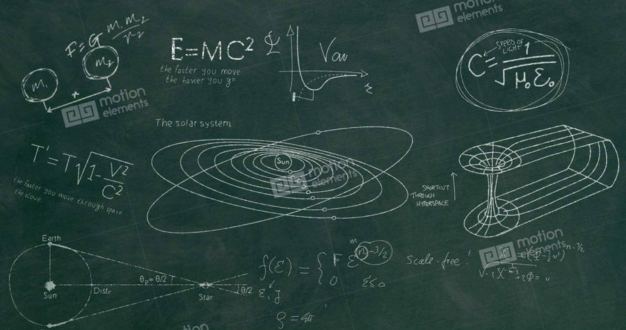 Astronomy Math Diagram Wallpaper