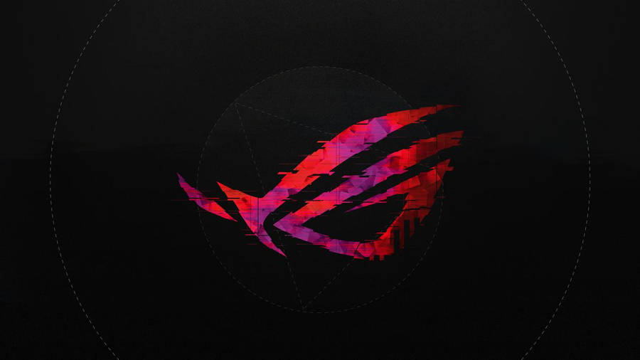 Asus Rog 4k Gaming Glitching Logo Wallpaper