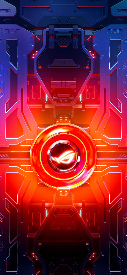 Asus Rog Phone Red Circle Wallpaper