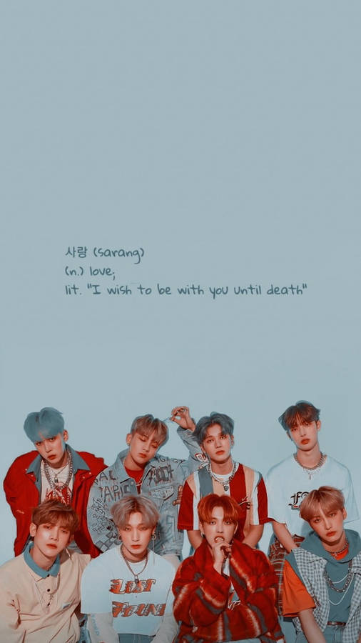 Ateez Sharing The Meaning Of Love With Admirers Wallpaper