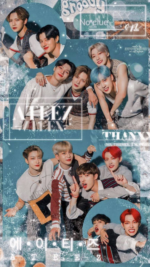 Ateez Sparkly Wallpaper