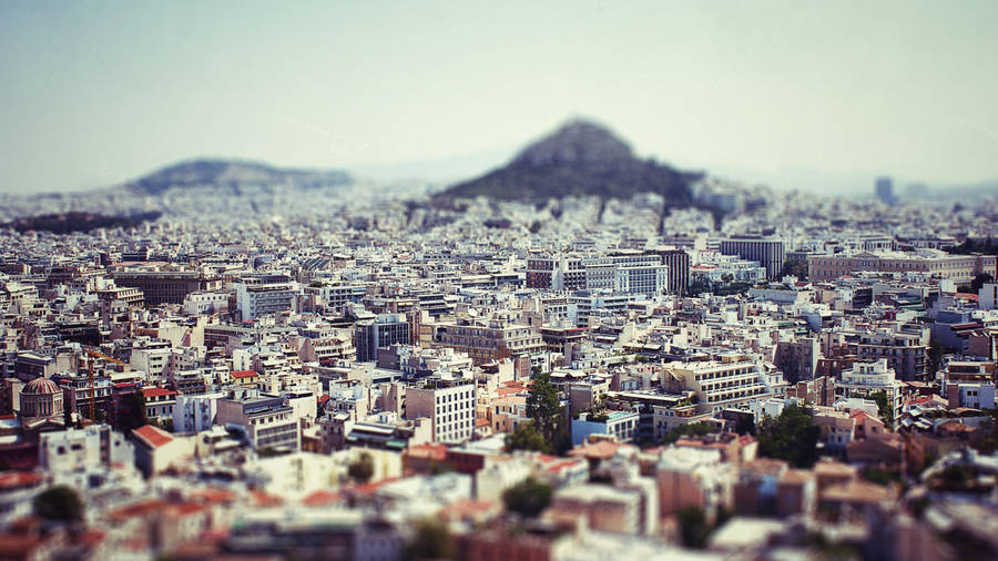 Athens Mount Lycabettus Wallpaper