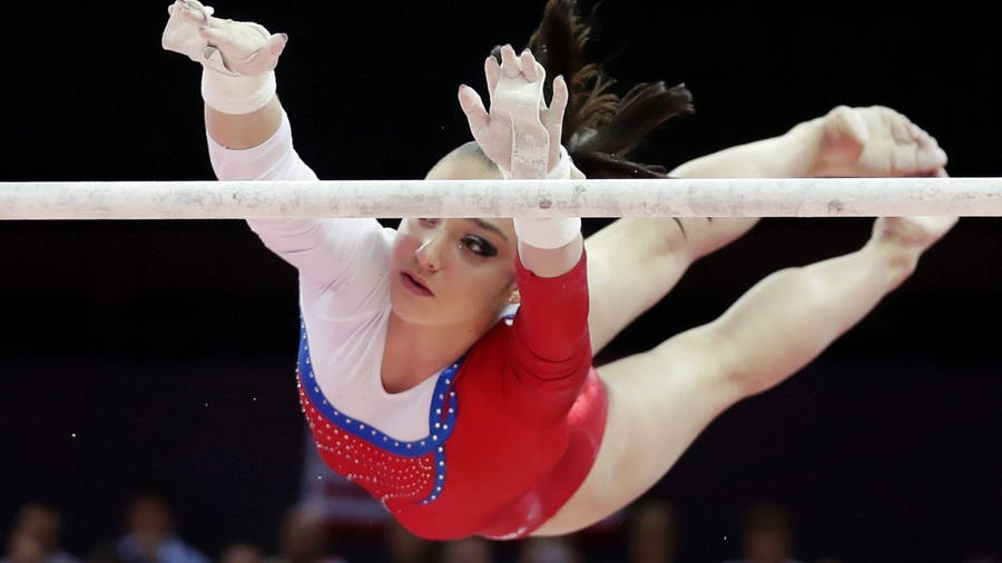 Athletic Gymnast Aliya Mustafina Wallpaper