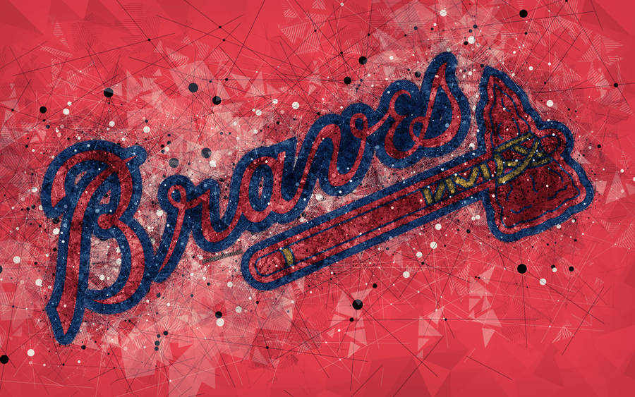 Atlanta Braves Geometric Wallpaper