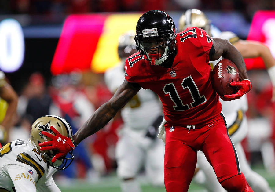 Atlanta Falcons Julio Jones Contact Wallpaper