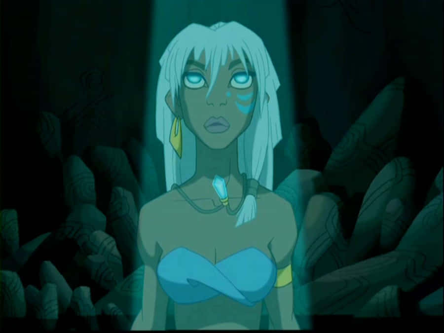 Atlantis The Lost Empire Princess Kida In Cave Wallpaper