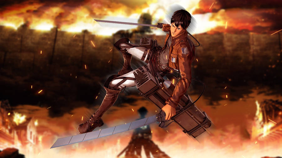 Attack On Titan 4k Fiery Bertholdt Wallpaper