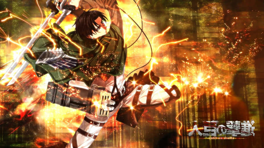 Attackon Titan Action Scene Wallpaper