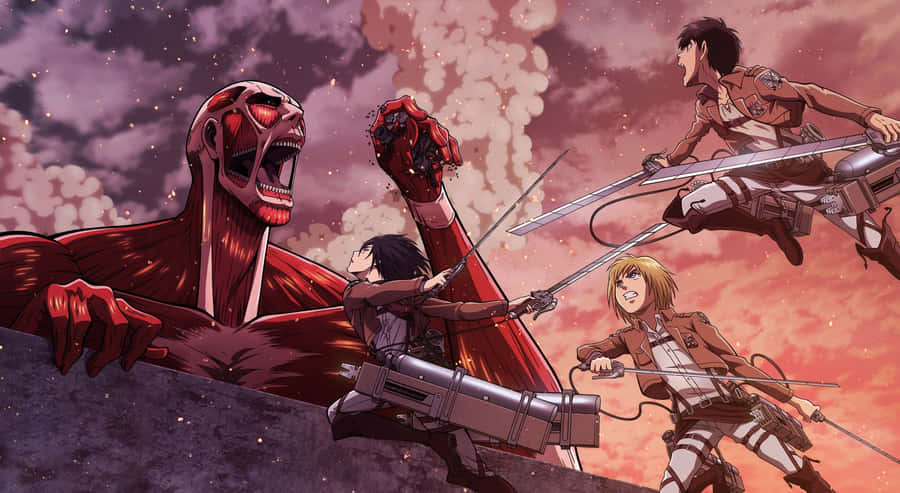 Attackon Titan Epic Battle Wallpaper