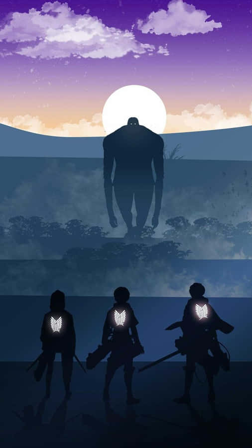 Attackon Titan Silhouette Standoff Wallpaper