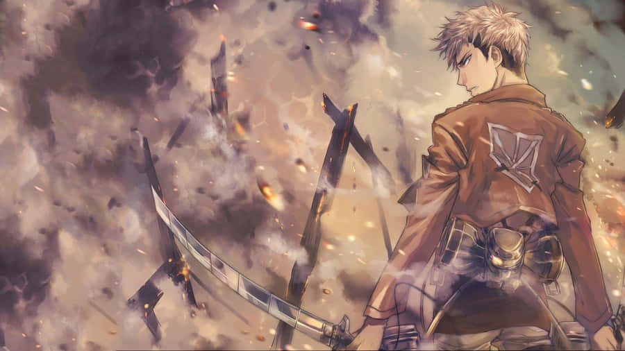 Attackon Titan Soldier Readyfor Battle Wallpaper