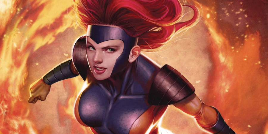 Attentive Jean Grey Wallpaper