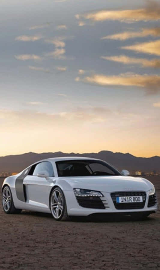 Audi R8 Car Android Sunset Wallpaper