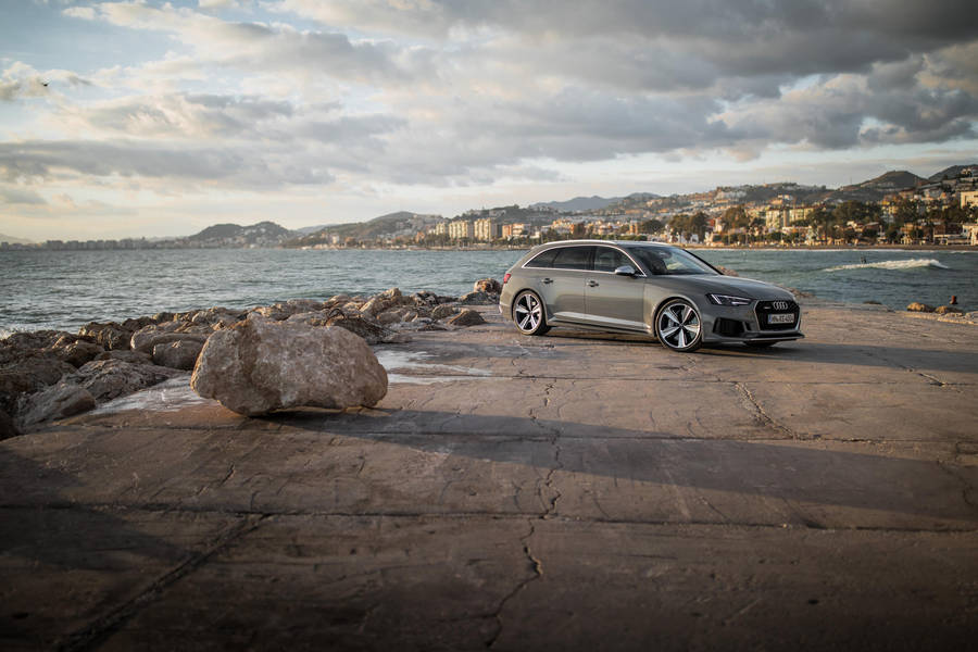 Audi Rs 6 By The Sea Wallpaper